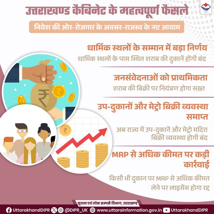 उत्तराखण्ड कैबिनेट में हुए महत्वपूर्ण फैसले